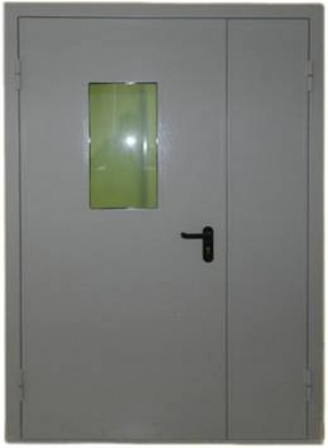 Дверь противопожарная двупольная ДПМ-2 ЕI 60  1400*2000 