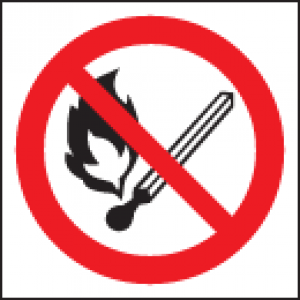 Р02.Запрещается пользоваться открытым огнем и курить 